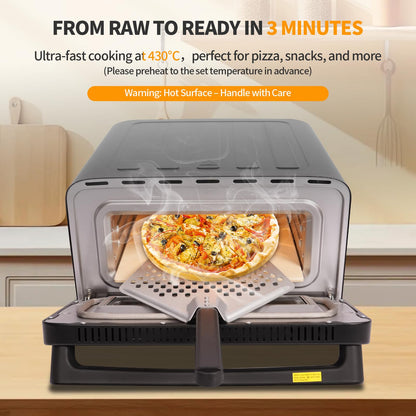 Emphsism Premium Pizzamaker – Perfekte Pizza in 3 Minuten, wie vom Profi