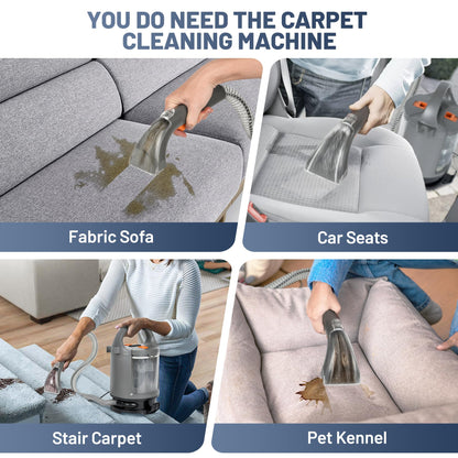 Emphsism 3-in-1 Polster- & Teppichreiniger – Tiefenreinigung für Ihr Zuhause