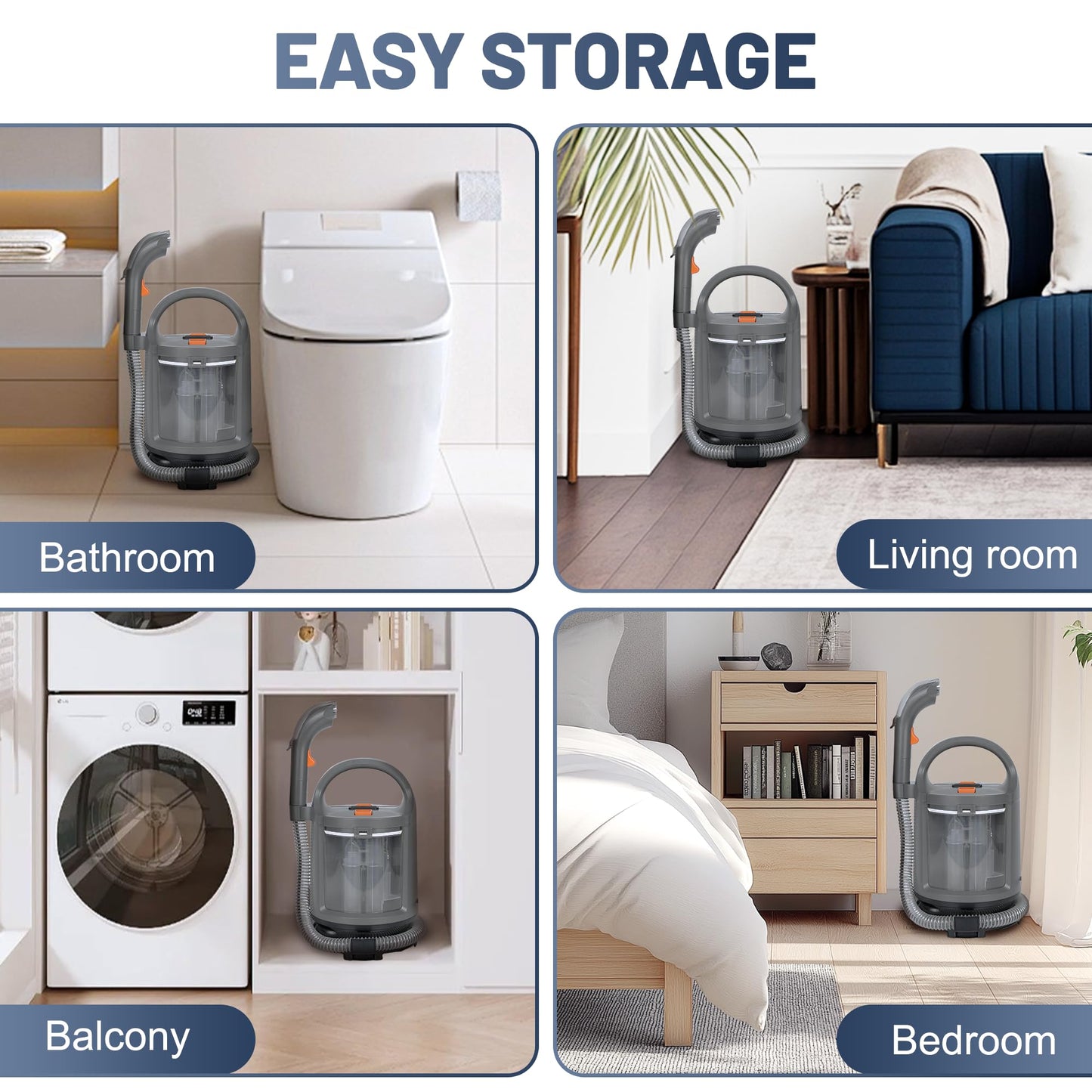 Emphsism 3-in-1 Polster- & Teppichreiniger – Tiefenreinigung für Ihr Zuhause