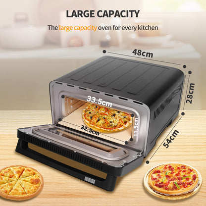 Emphsism Premium Pizzamaker – Perfekte Pizza in 3 Minuten, wie vom Profi