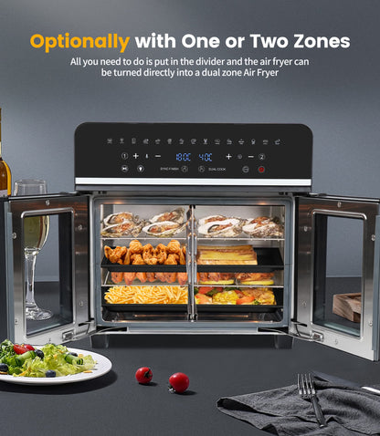 Emphsism XXL Dual Zone Airfryer Ofen 23L – Das 11-in-1 Küchenwunder für jeden Anlass