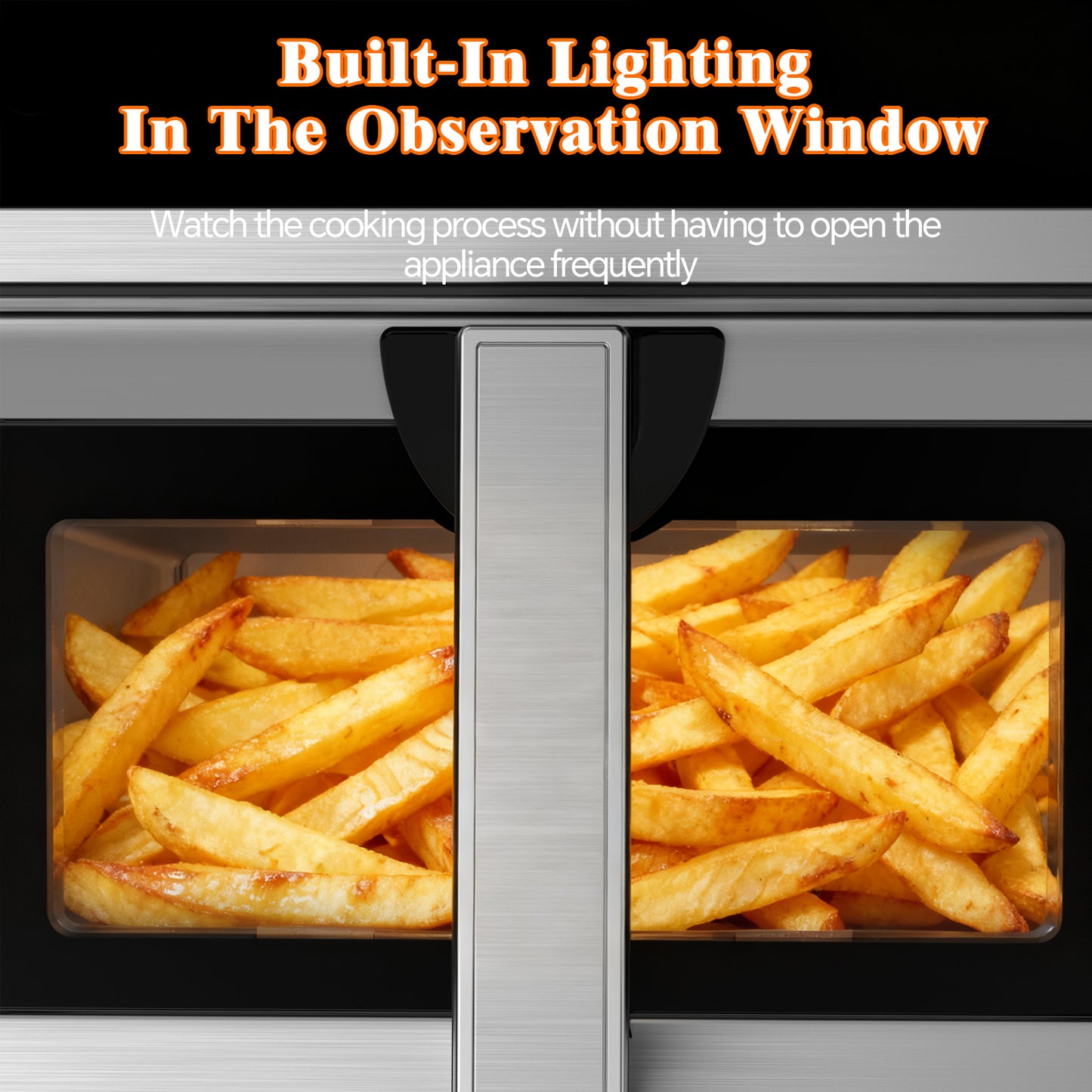 Emphsism Airfryer 8L mit Sichtfenster – Effizientes & Gesundes Kochen für Familien