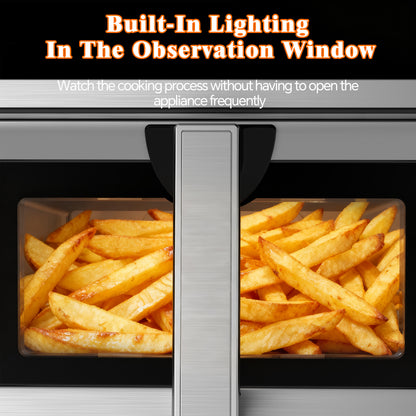 Emphsism Airfryer 8L mit Sichtfenster – Effizientes & Gesundes Kochen für Familien