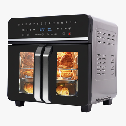 Emphsism XXL Dual Zone Airfryer Ofen 23L – Das 11-in-1 Küchenwunder für jeden Anlass